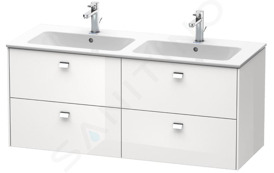 Duravit Brioso - Waschtischunterschrank, 55x129x48 cm, 4 Schubladen, weiß glänzend BR410602222