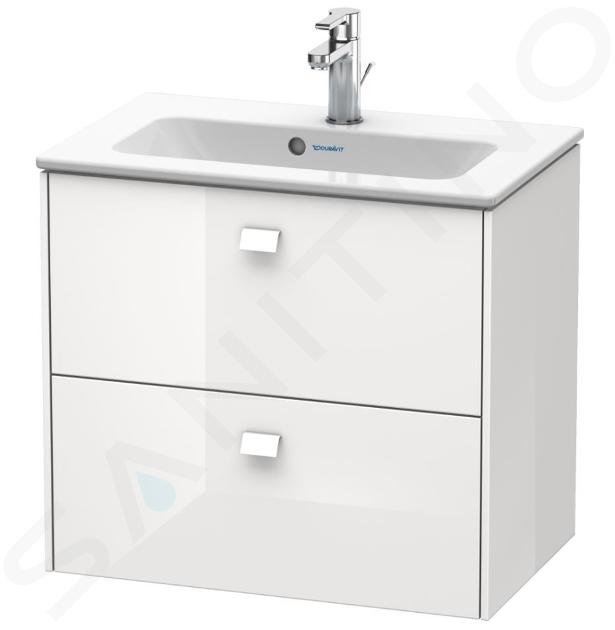 Duravit Brioso - Meuble sous lavabo Compact, 553x620x389 mm, 2 tiroirs, blanc brillant BR411002222