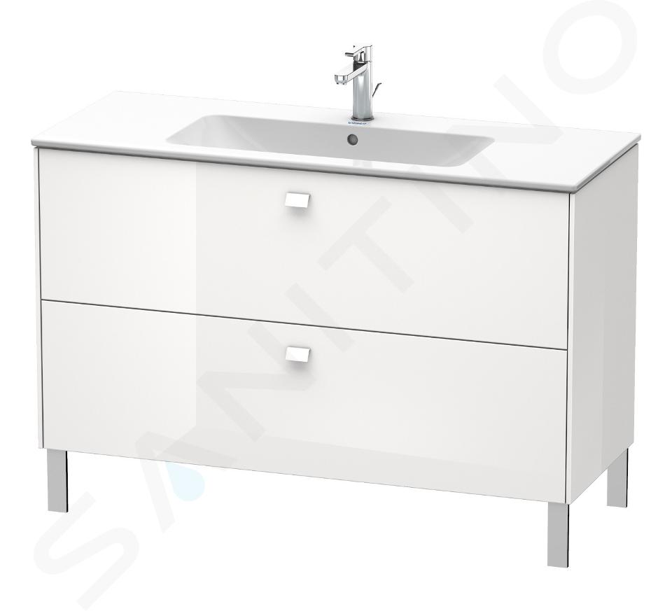 Duravit Brioso - Mueble de lavabo 835x1220x479 mm, 2 cajones, blanco brillante BR440402222