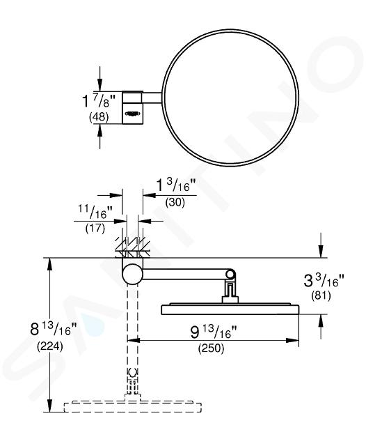 Grohe Selection - Makeup spiegel, chroom 41077000