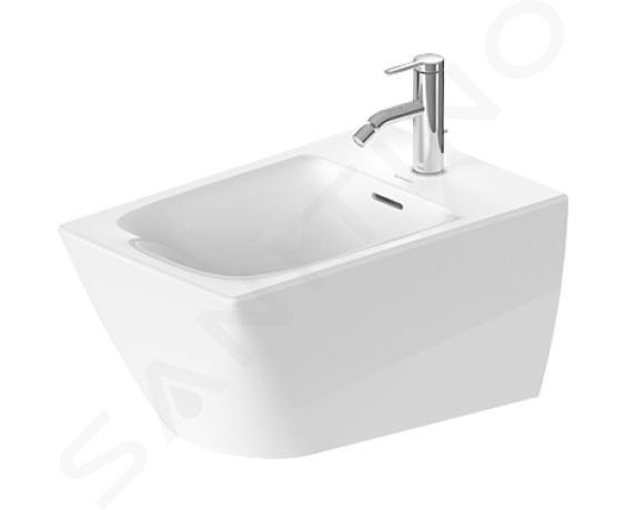 Duravit Viu - Bidet ścienny, 370x570 mm, otwór na baterię, biały 2292150000