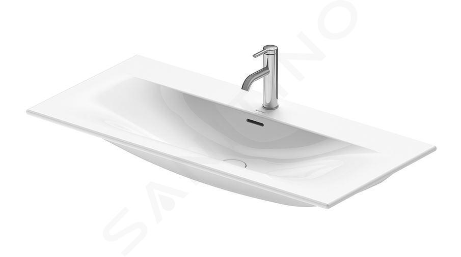 Duravit Viu - Lavabo 103x49 cm, avec trop-plein, avec un trou pour robinet, blanc 2344100000