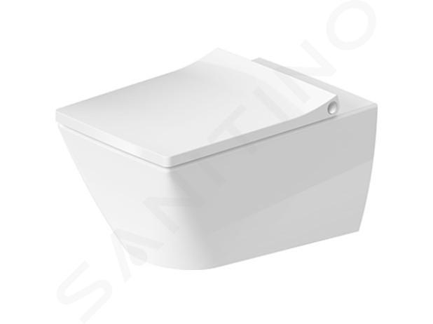 Duravit Viu - Miska WC montowana do ściany, bez kołnierza, biała 2511090000