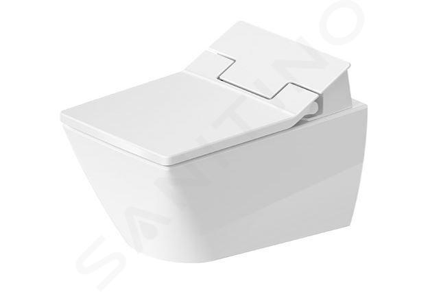 Duravit Viu - Wand-WC für Bidet-WC-Sitz SensoWash, Rimless, DuraFix, Alpinweiß 2511590000