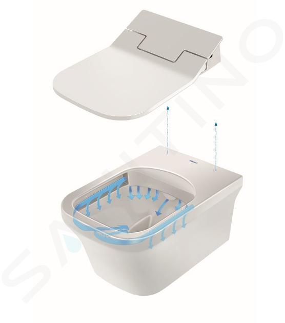 Duravit SensoWash Slim - SensoWash Slim douchetoiletzitting, SoftClose, alpine wit 611200002304300