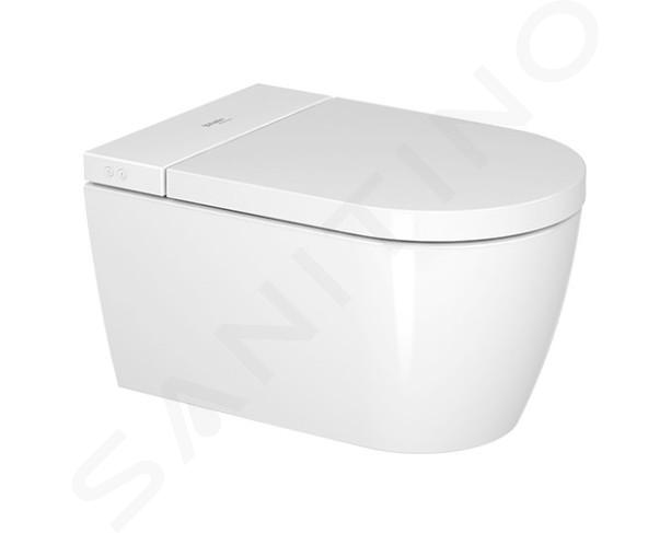 Duravit SensoWash Starck - Sedile bidet elettronico f Lite Compact con ceramica, Rimless, SoftClose, HygieneGlaze, bianco alpino 650001012004310