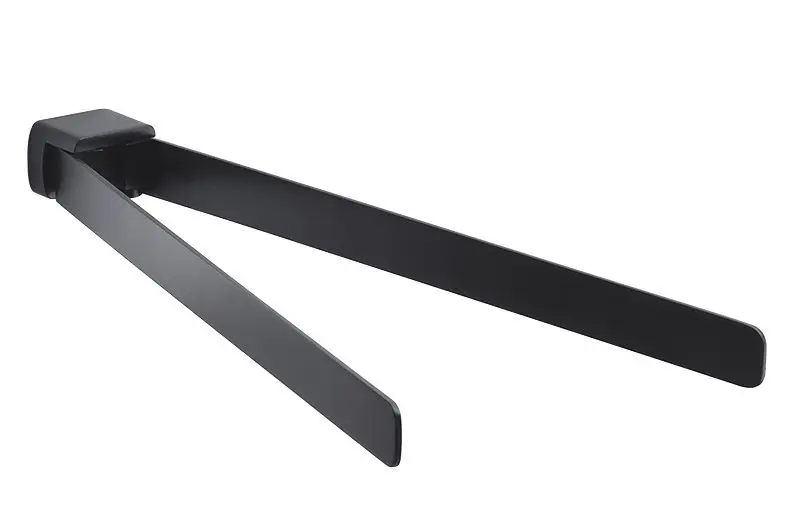 Sapho Gedy Pirenei - Toallero giratorio, longitud 35 cm, negro mate PI2314