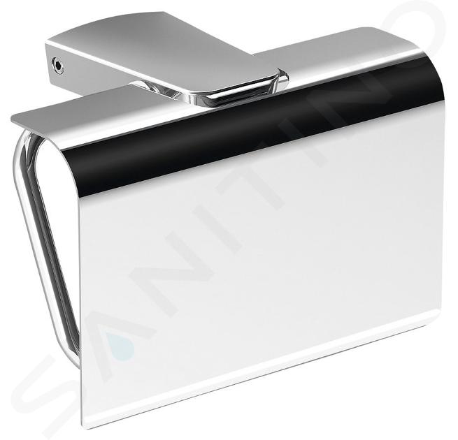 Sapho Zen - Porte-rouleaux WC avec couvercle, chrome 161034