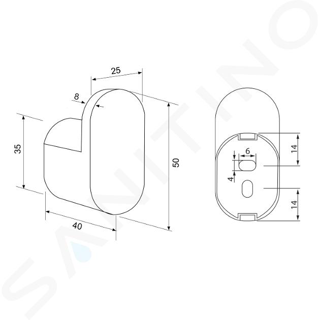 Sapho Flori - Vaso con soporte para cepillos de dientes, vidrio  opalino/negro mate RF004/15