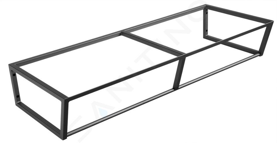 Sapho Ska - Konstrukcja pod zlewozmywak 120 cm, czarny mat SKA204