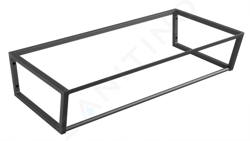 Sapho Ska - Konstruktion unter Waschtisch oder Arbeitsplatte, 90 cm, schwarzmatt SKA203