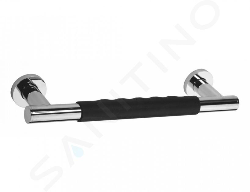 Sapho X-Round - Maniglione antiscivolo, lunghezza 300 mm, acciaio inox XR504