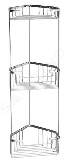 Sapho Gedy Smart - Hoekrek van draad, 20x59x15 cm, chroom 2484