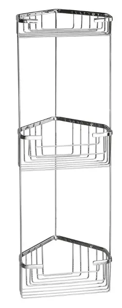 Sapho Gedy Smart - Hoekrek van draad, 20x59x15 cm, chroom 2484