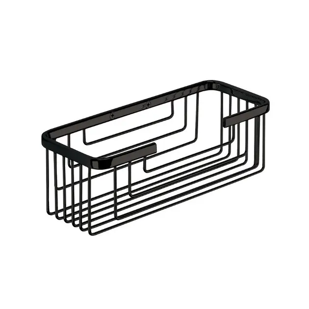 Sapho Gedy Smart - Žičana polica, 25 x 9 x 10 cm, mat crna 2419-14