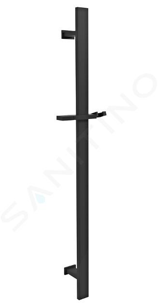 Sapho Docce - Asta saliscendi inc. supporto, 600 mm, nero opaco SC415