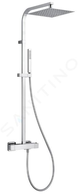 Sapho Dimy - Ensemble de douche 250x250 mm avec thermostat, chrome DM322