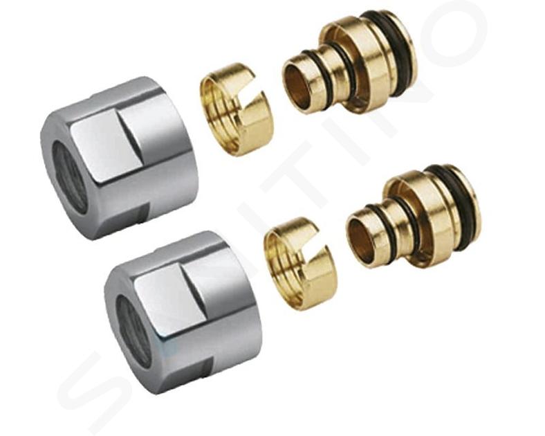 Sapho Accessori - Raccordo 1/2 per Alupex 16 mm, cromo CP6120