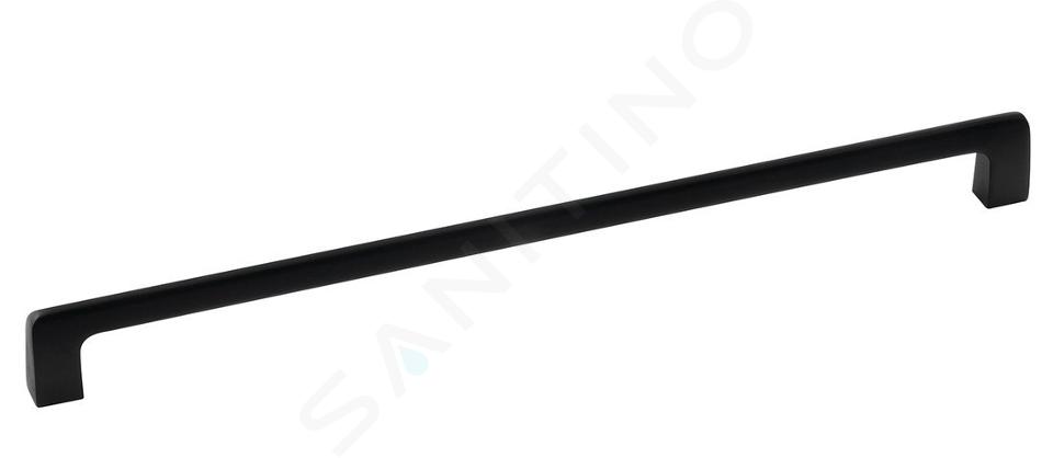 Sapho Accesorios - Tirador para muebles, paso 320 mm, negro mate S320B