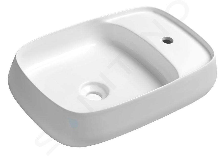 Sapho Lavabos - Lavabo Aventin 600x400 mm, sans trop-plein, blanc VN060