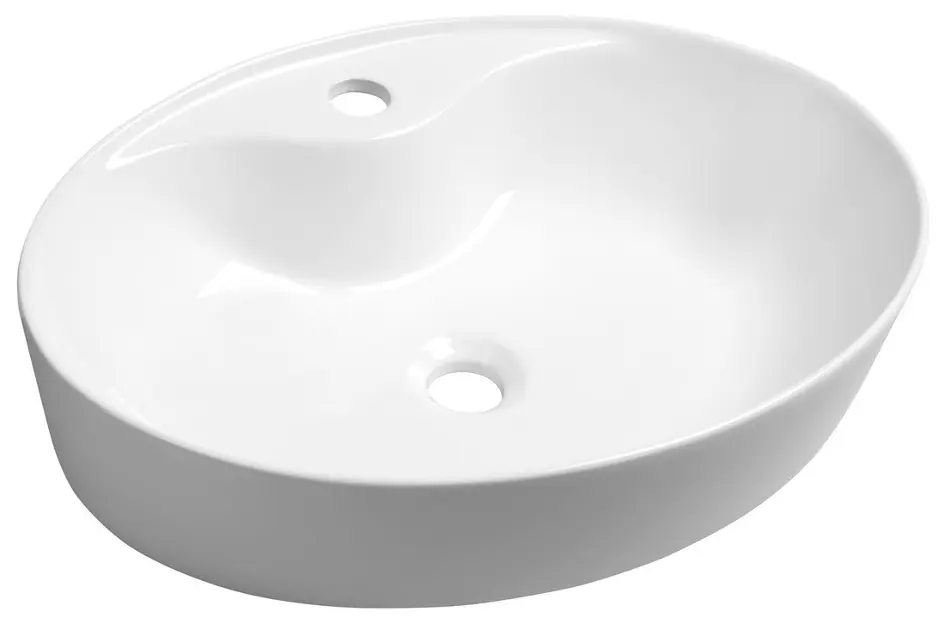 Sapho Lavabos - Lavabo Mariana 58x42 cm, sin rebosadero, blanco AR483