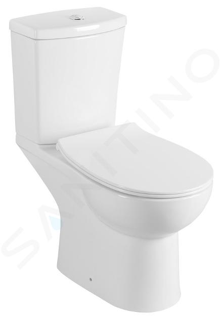 Sapho Sanitari in ceramica - WC kombi Kairo, scarico posteriore, bianco PC105