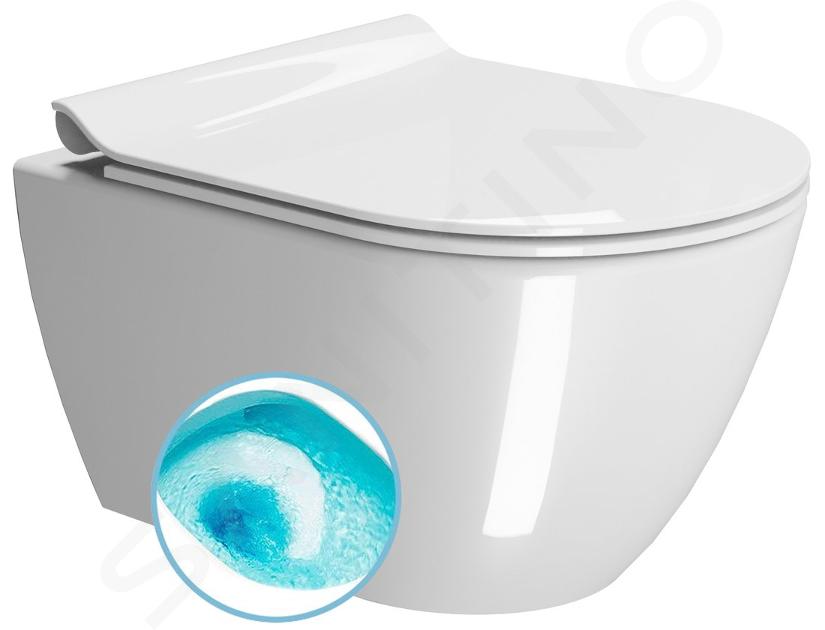 Sapho GSI Pura - Závěsné WC, splachování Swirlflush, ExtraGlaze bílá 881611