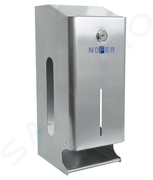 Sapho Settore alberghiero - Dispenser per 2 rotoli di carta igienica, acciaio inox 05101.B