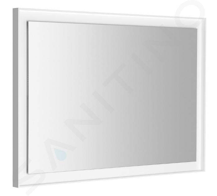 Sapho Specchi - Specchio Flut in cornice 1000x700 mm, con illuminazione LED, bianco FT100