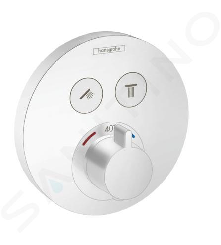 Hansgrohe Shower Select - Mitigeur thermostatique encastré, 2 sorties, blanc mat 15743700