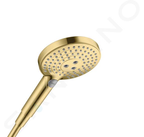 onstabiel Aanstellen bezoeker Hansgrohe Raindance Select S - Handdouche 120, 3jet, gepolijst goud look  26530990 | Sanitino.nl