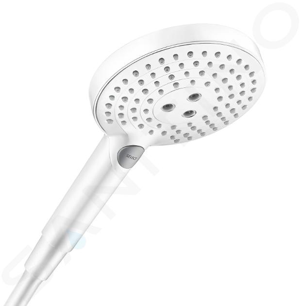 hansgrohe Raindance Select S - Pommeau de douche économie d'eau avec 9  l/min (EcoSmart), Douchette à main avec 3 types de jet, Douchette ronde