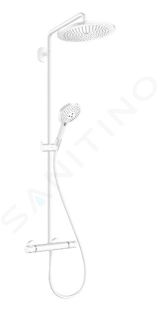 Hansgrohe Croma Select S - Set doccia Showerpipe 280 con termostato, bianco opaco 26890700