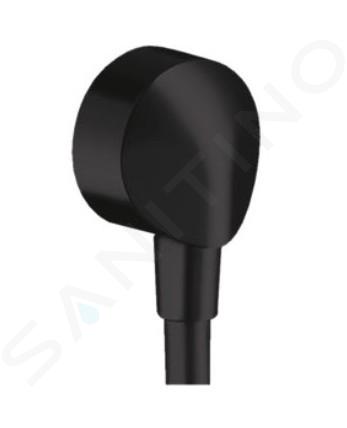 Hansgrohe Fixfit - Conexión de manguera E sin válvula antirretorno, negro mate 27454670