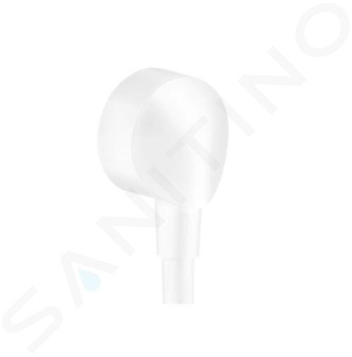 Hansgrohe Fixfit - Conector furtun de duș E, fără supapă de reținere, alb mat 27454700