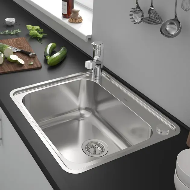 Organizer Lavello Cucina Acciaio Inox - Porta Spugne con Vassoio Scarico