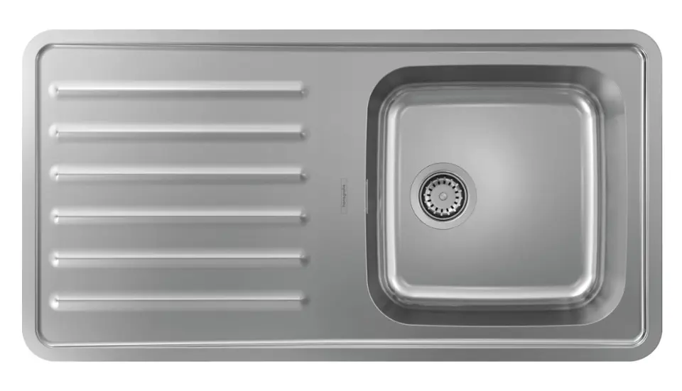 Hansgrohe - Inbouw spoelbak S4111-F400 met waste inrichting, RVS ...