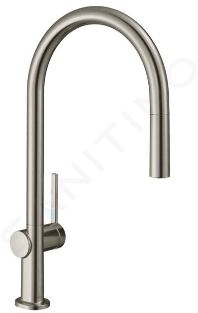 Hansgrohe M54 - Spültischarmatur Talis, mit ausziehbarem Auslauf, Edelstahl 72802800