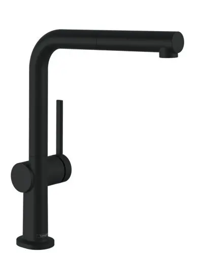 Hansgrohe M54 - Grifo de fregadero Talis con salida extraíble, negro mate 72808670