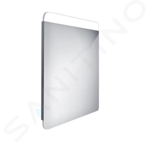 Nimco Specchi - Specchio con illuminazione LED, 50x70 cm, alluminio ZP 23001