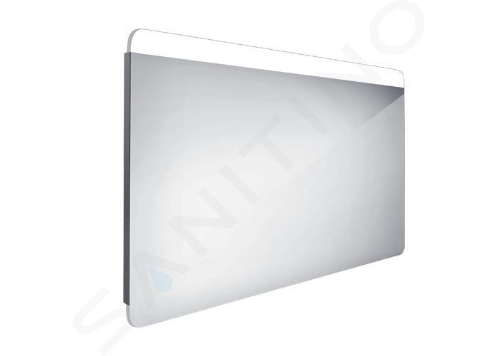 Nimco Miroirs - Miroir avec éclairage LED, 1200x700 mm, aluminium ZP 23006