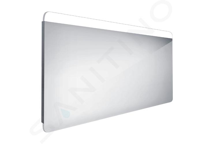 Nimco Miroirs - Miroir avec éclairage LED, 140x70 cm, aluminium ZP 23008