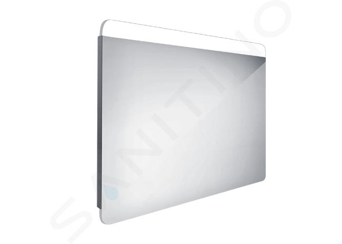 Nimco Miroirs - Miroir avec éclairage LED, 900x700 mm, aluminium ZP 23019