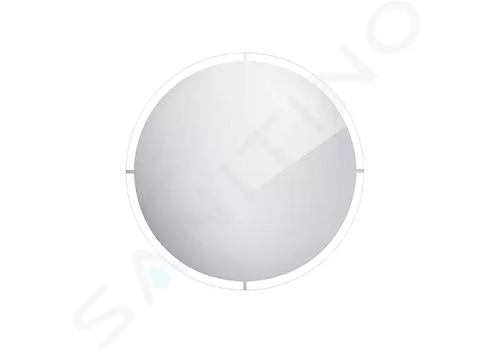 Nimco Spiegels - Spiegel met LED-verlichting, diameter 60 cm, aluminium ZP 24000R