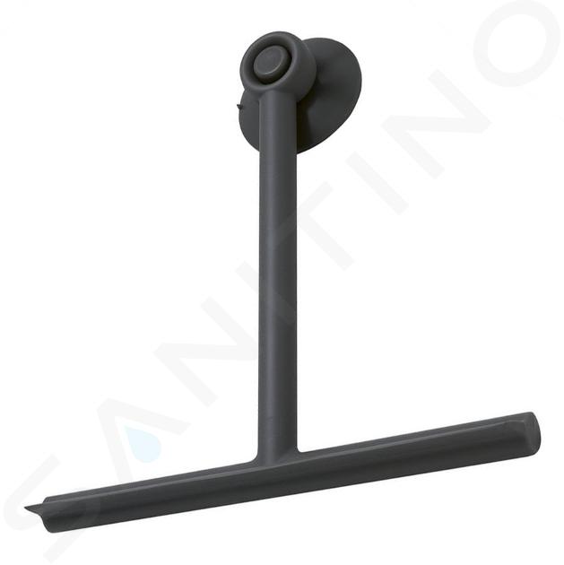 Sapho Accesorios de baño Gedy - Limpiacristales Gummy, negro mate 264114