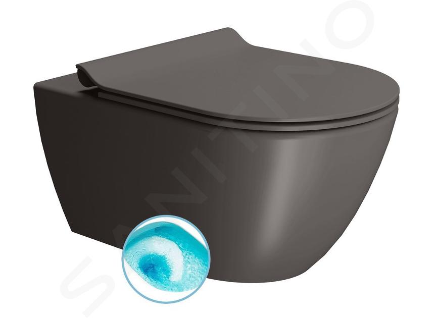 Sapho GSI Color Elements - WC závěsné Pura, splachování Swirlflush, bistro dual-mat 881516