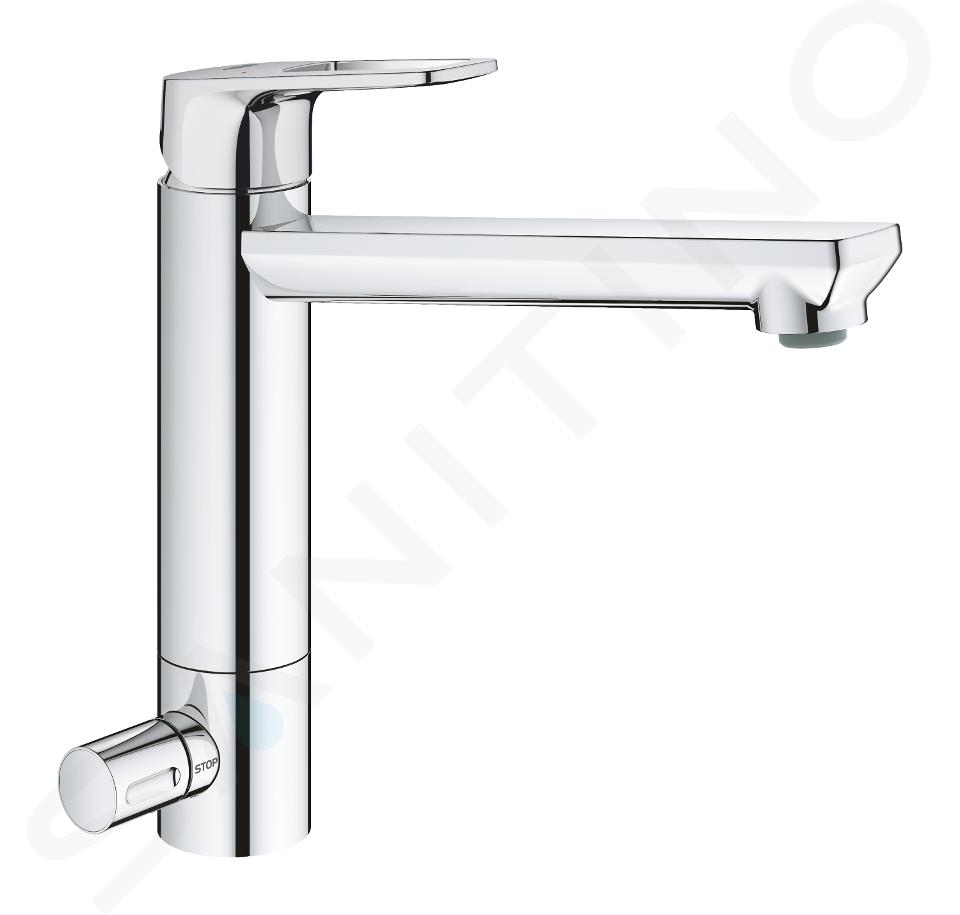 Grohe BauLoop - Keukenkraan met afsluitbare ventiel, chroom 31713000