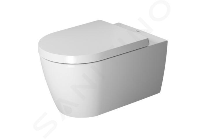 Duravit ME by Starck - WC sospeso con copriwater SoftClose, Rimless, con WonderGliss, bianco 45290900A11