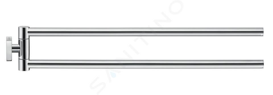 Duravit Karree - Porte-serviettes double, rotatif, longueur 450 mm, chrome 0099581000