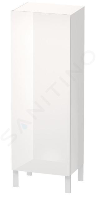 Duravit L-Cube - Skrinka vysoká 132x50x36 cm, pravá, lesklá biela LC1179R2222